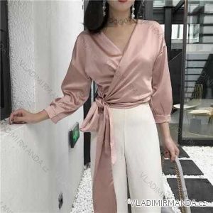 Halenka elegantní dlouhý rukáv dámská (S/M ONE SIZE) ITALSKÁ MÓDA IMWK21578