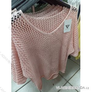 Svetr tenký 3/4 krátký rukáv dámský (S/M/L ONE SIZE) ITALSKá MODA IM721181