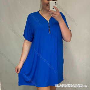 šaty oversize krátký rukáv dámská (XXL/5XL ONE SIZE) ITALSKá MóDA IM4211208