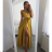 Long summer satin dress with straps women with belt (UNI S / M) ITALIAN FASHION IMM22INFINITE