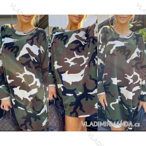 Women's Long Sleeve Camouflage Dress (S / M ONE SIZE) ITALIAN FASHION IMWA216046