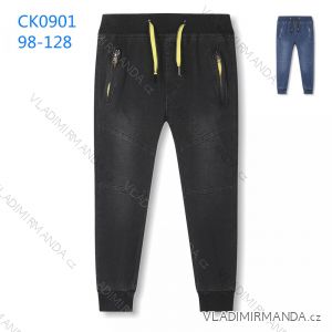 Rifle jeans slabé dlouhé dětské chlapecké (98-128) KUGO CK0901