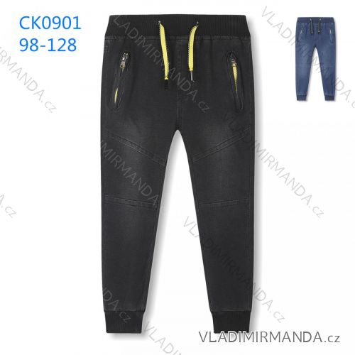 Rifle jeans slabé dlouhé dětské chlapecké (98-128) KUGO CK0901