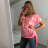 Ladies tunic dress with pendant (uni s-l) ITALIAN FASHION IM420020 S / L NEON ORANŽOVÁ