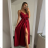 Long summer satin dress with straps women with belt (UNI S / M) ITALIAN FASHION IMM22INFINITE