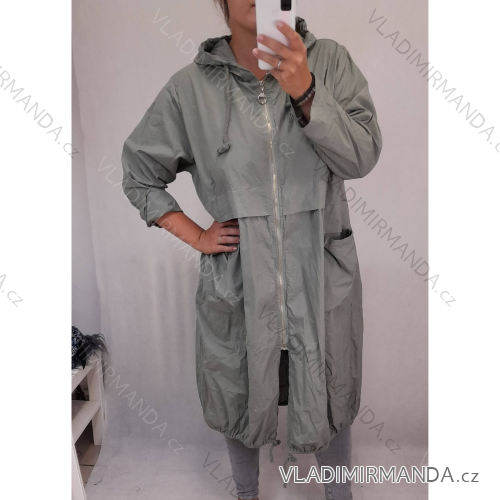 Bunda tenká na zip dámská (uni 2XL/4XL) ITALSKá MóDA IIM721958