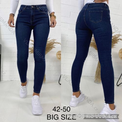 Rifle jeans dlouhé dámské nadrozměr (42-50) JEANS JAW216561