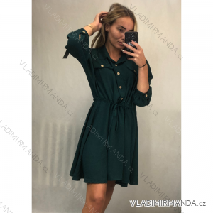 Women's Shirt Long Bat Sleeve Dress (S / M ONE SIZE) ITALIAN FASHION IMWA215885 / DR