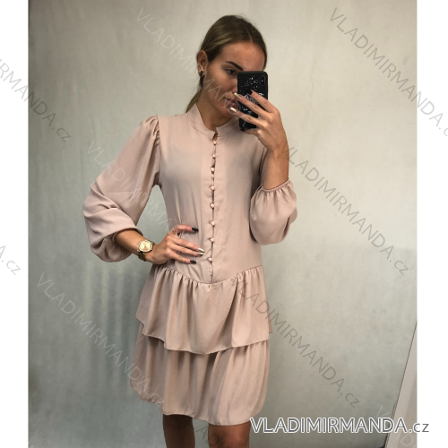 Women's elegant long sleeve shirt dress (S / M ONE SIZE) ITALIAN FASHION IMWK21013