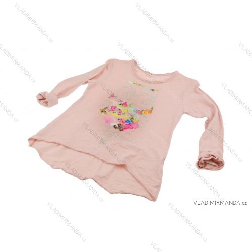 T-shirt long sleeve teenager girls cotton (4-14 years old) ITALIAN MOTHER 2-I371
