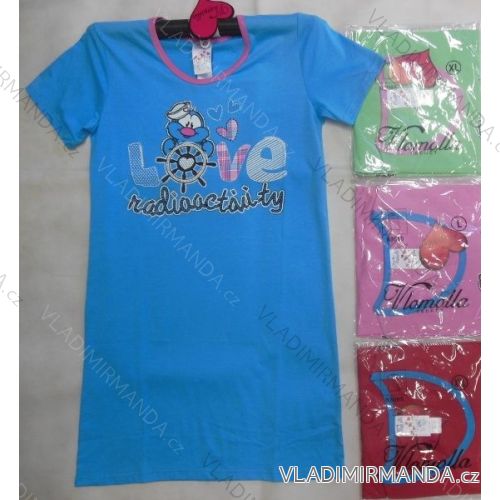 Shirts night short sleeve ladies cotton (m-2xl) VLOMOLLA SECRET 83085
