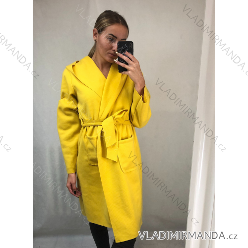 Kabát dlouhý rukáv dámský (S/M ONE SIZE) ITALSKÁ MÓDA IMWK21631