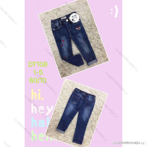 Kalhoty rifle jeans kojenecké dětské dívčí (1-5 LET) SAD SAD21DT108