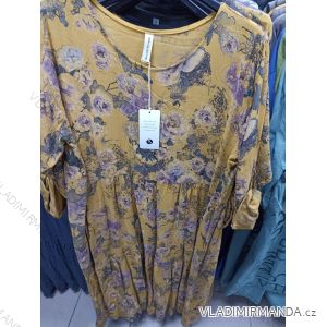 Šaty dlouhý rukáv dámské nadrozměr (XL/2XL ONE SIZE) ITALSKá MODA IMS21306