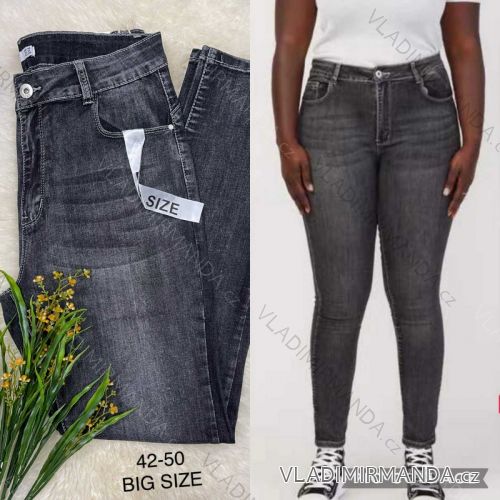 Rifle jeans dlouhé dámské nadrozměr (42-50) JEANS JAW216619