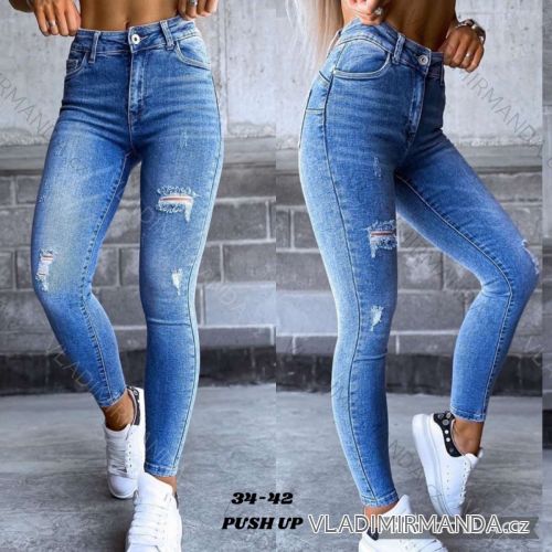 Rifle jeans dlouhé dámské (34-42) JEANS JAW216816