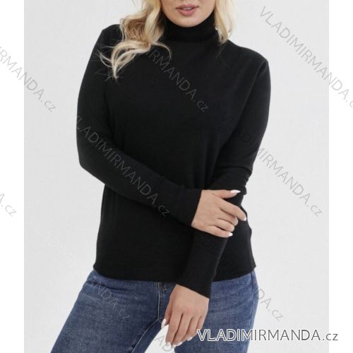 Svetr  úpletový s rolákem dlouhý rukáv dámské (L/XL ONE SIZE) ITALSKÁ MÓDA IMWGB223391