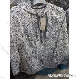 Mikina na zip s kapucí dámská nadrozměrná (L-4XL) L.G.M. POLSKO LGM053