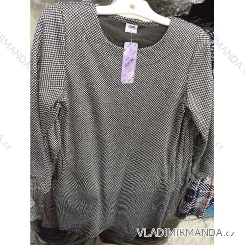 Šaty teplé dlouhý rukáv dámské (L-4XL) SALMA LGM21033