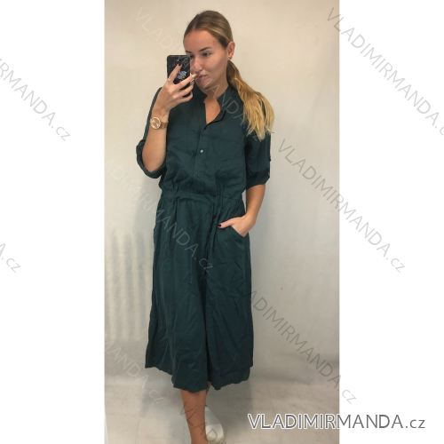 Summer Shirt Dress Long Sleeve Oversize Women's (S / M ONE SIZE) ITALIAN FASHION IMWM216078