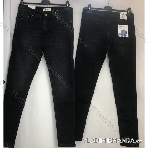 Rifle jeans douhé push up dámské nadrozměrné (29-38) M.SARA MA120MF8500