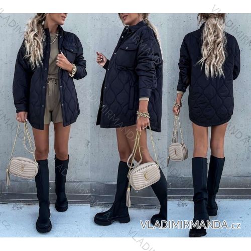 Women's winter quilted long sleeve jacket (SML-XL) ITALIAN FASHION IMWM216610