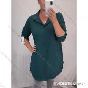 Košile 3/4 rukáv dámská  oversize (uni L-XL) ITALSKá MODA IMS20012