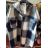 Women's oversized fleece jacket with zip hood (S / M ONE SIZE) ITALIAN FASHION IMWD217068