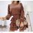 Velvet Long Sleeve Dress, Women's (S / M ONE SIZE) ITALIAN FASHION IMWG217106