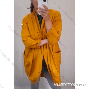 Cardigan mikina tenká dlouhý rukáv dámská (XL/XXL) ITALSKá MóDA IMS6680