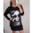 Dress / T-shirt oversize leisure long sleeve women's oversized (XL / 2XL ONE SIZE) ITALIAN FASHION IM721309