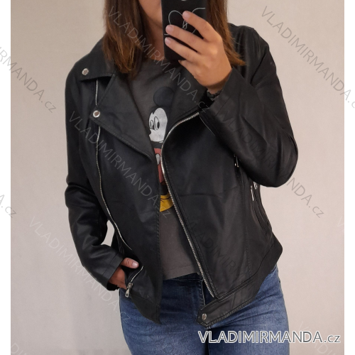 Women's oversized leatherette jacket oversize (46-54) MISS SISSI ITALIAN FASHION MA121232