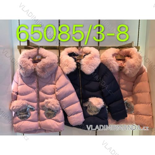 Winter children's quilted jacket for girls (3-8 years) SEAGULL SEA2165085