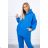 Insulated set with a blue hooded sweatshirt