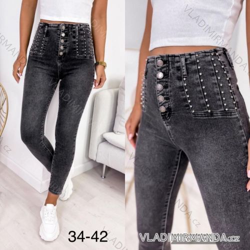 Rifle jeans dlouhé dámské (34-42) M.SARA MSR217252