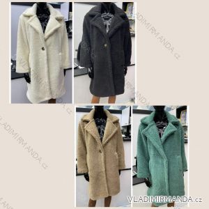 Women's coat long sleeve lamb (S / M ONE SIZE) ITALIAN FASHION IMWB217321