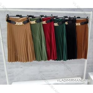 Long pleated women's skirt (S / M ONE SIZE) ITALIAN FASHION IMWD2129114