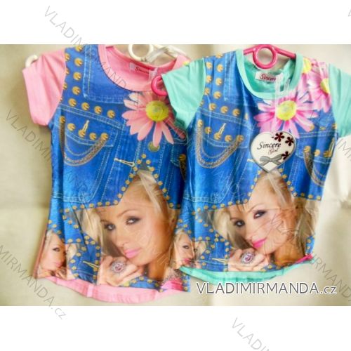 T-shirt short sleeve for children and adolescent girls (4-12 years) SINCERE AD-704
