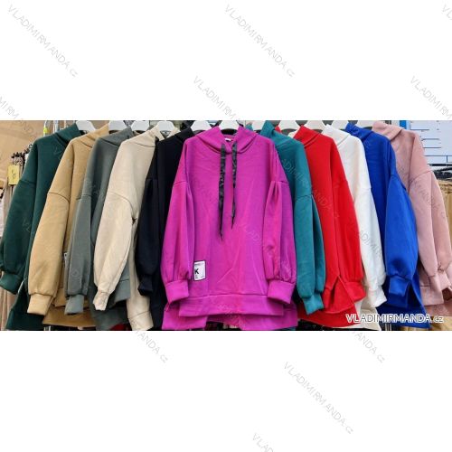 Women's Long Sleeve Hoodie (S / M ONE SIZE) ITALIAN FASHION IMWA217322