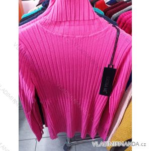 Women's Knitted Long Sleeve Sweater (S / M ONE SIZE) ITALIAN FASHION IM7213402