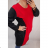 Women's long sleeve dress oversized (xl-8xl) CZECH FASHION CRM19011 56 red