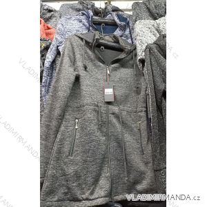 Mikina na zip prodloužená dlouhý rukáv dámská (L-3XL) D.T. FASHION DTF21KT-078