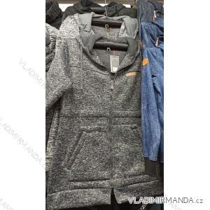 Mikina na zip prodloužená dlouhý rukáv dámská (L-3XL) D.T. FASHION DTF21X-149