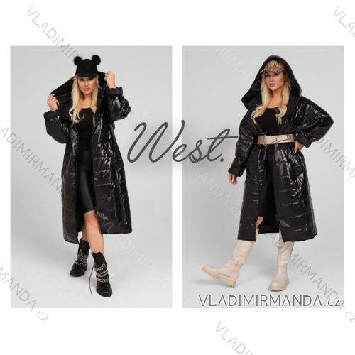 Women's hooded winter coat oversized (3XL / 4XL one size) POLISH FASHION PMLT21WEST
