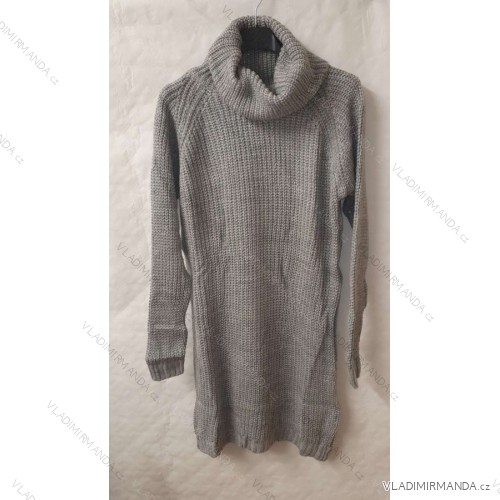 Women's long sleeve sweater (uni s / m) ITALIAN FASHION IMT19898 Gray M / L