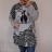 Tunic long sleeve women's oversized (2X / 3XL ONE SIZE) TURKISH FASHION TMFS21001