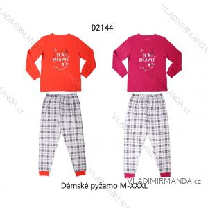 Pyžamo dlouhé dlouhý rukáv dámské (M-3XL) D2144