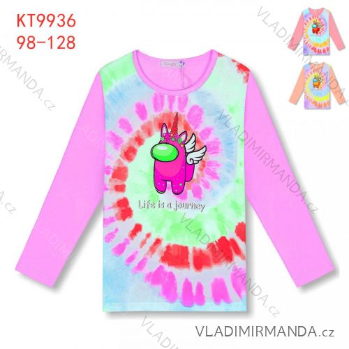 T-shirt with long sleeves children's girls girls (98-128) KUGO ML7227