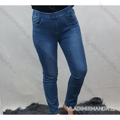 Rfile džegíny v pase na gumu (vel. 40-50) B. S JEANS MAM20S5606/DR 44 modrá