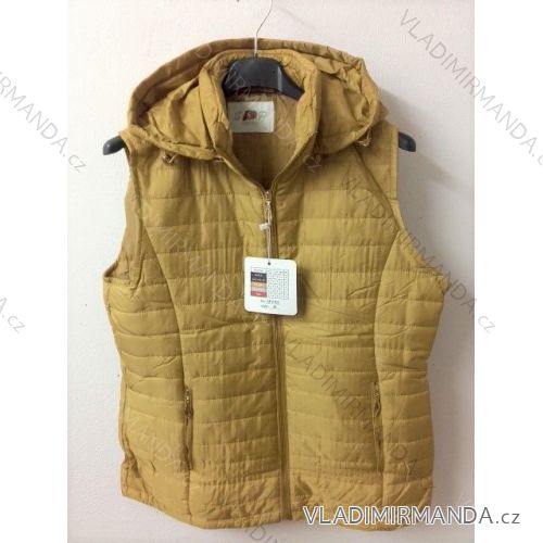 Vesta dámská podzimní s kapucí (M-3XL) ACTIVE SPORTS SP2102HORCICE/DR Hořčice L